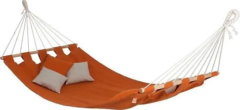 Подвесной гамак Гамак-Бай с брусками апельсиновый [SB200DP]
