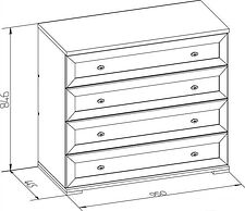 Комод Глазов Sherlock 65 (ясень анкор светлый)