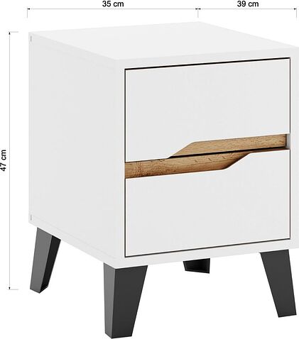 Тумба ЭлиГард Eyva 2S (белый)