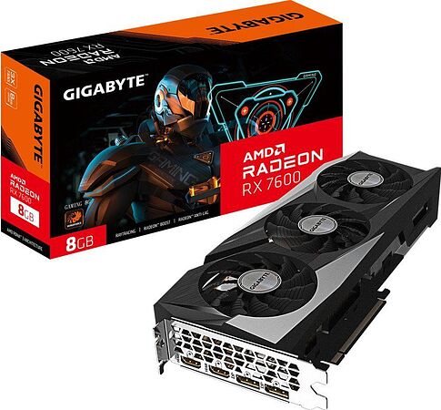 Видеокарта Gigabyte Radeon RX 7600 GAMING 8G GV-R76GAMING-8GD