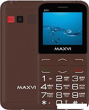 Кнопочный телефон Maxvi B231 (коричневый)
