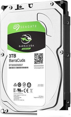 Жесткий диск Seagate BarraCuda 3TB ST3000DM007