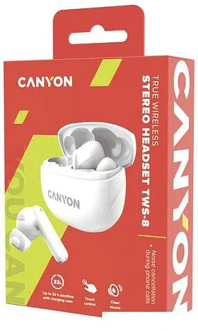 Наушники Canyon TWS-8 (белый)