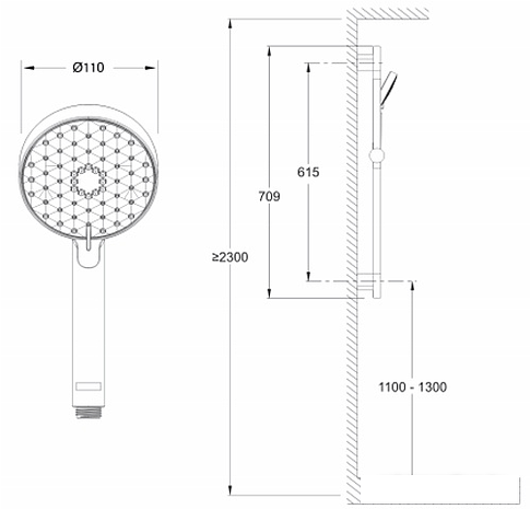 Душевой гарнитур Jacob Delafon Awaken Organic [E99899RU-CP]
