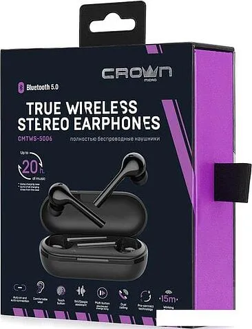 Наушники CrownMicro CMTWS-5006 (черный)