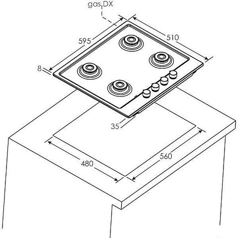 Варочная панель Zerowatt ZMHW6BRCX