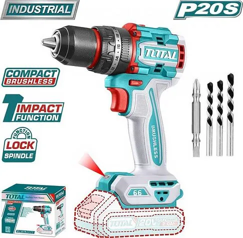 Ударная дрель-шуруповерт Total TIDLI206681 (без АКБ)