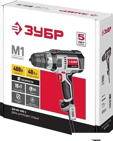 Шуруповерт Зубр ДШ-М1-400-2