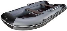Моторно-гребная лодка Адмирал АМ-380 (серый/черный)