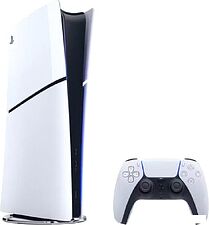 Игровая приставка Sony PlayStation 5 Slim Digital Edition CFI-21XX (2 ревизия, без дисковода, 2 геймпада, белый/черная полночь)