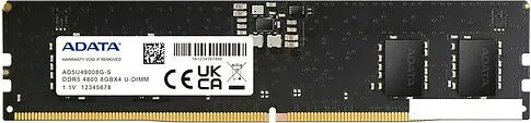 Оперативная память ADATA 16ГБ DDR5 4800 МГц AD5U480016G-B