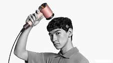 Фен Dyson HD16 Supersonic Nural Straight+Wavy (евровилка, керамический абрикосовый/топаз)