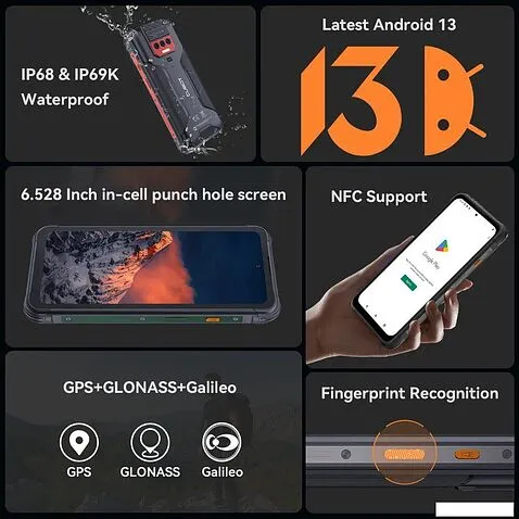 Смартфон Cubot KingKong 8 6GB/256GB (зеленый)