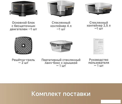 Аэрогриль (аэрофритюрница) Trouver Air Fryer Metalish AF20 Pro (черный)