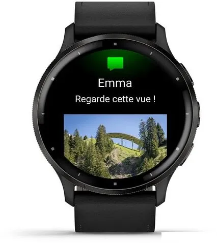Умные часы Garmin Venu 3 (черный, с кожаным ремешком)