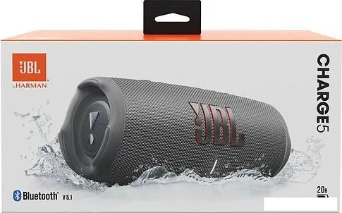 Беспроводная колонка JBL Charge 5 (серый)