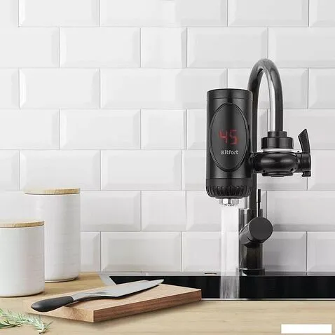 Проточный электрический водонагреватель на кран Kitfort КТ-4034