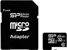 Карта памяти Silicon-Power microSDHC Elite UHS-1 (Class 10) 32 GB (SP032GBSTHBU1V10-SP) Карта памяти Silicon-Power microSDHC Elite UHS-1 (Class 10) 32 GB (SP032GBSTHBU1V10-SP)