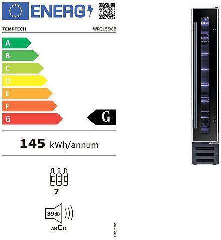 Винный шкаф Temptech WPQ15SCB