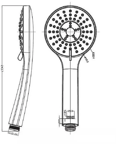 Душевая лейка Esko SPL955