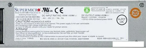 Блок питания Supermicro PWS-601D-1R