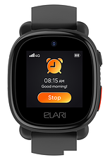 Детские умные часы Elari KidPhone 4G Lite (черный)