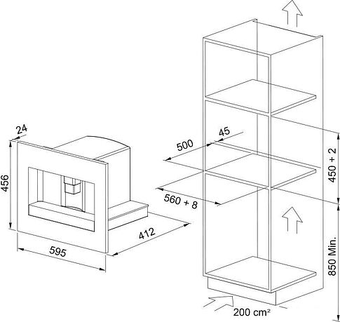 Кофемашина Franke FMY 45 CM BK