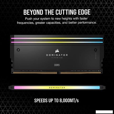 Оперативная память Corsair Dominator Titanium RGB 2x32ГБ DDR5 6600 МГц CMP64GX5M2X6600C32