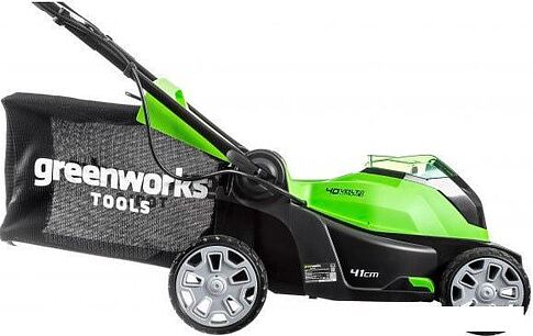 Колёсная газонокосилка Greenworks G40LM41K4 (с АКБ 4 Ah)