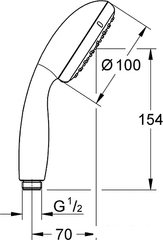 Душевая лейка Grohe Tempesta 100 26161001