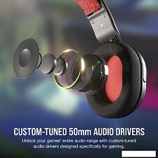 Наушники Corsair HS35 v2 (карбон)