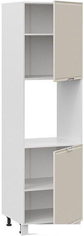 Шкаф напольный Трия Белладжио 1П6 (белый/софт панакота)