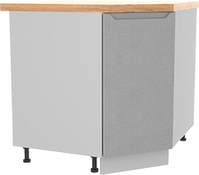 Шкаф напольный ДСВ Тренто СУ 850 правый (серый/белый)