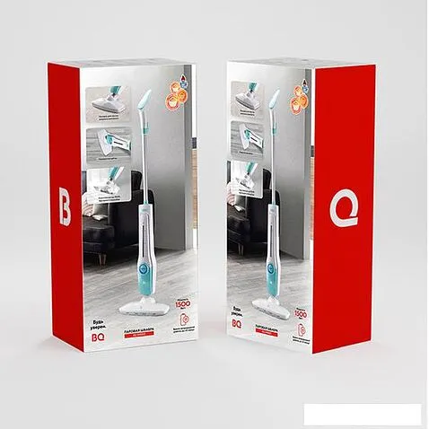 Паровая швабра BQ SM1001 (белый/зеленый)