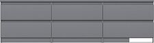 Тумба Mio Tesoro Кастор 6 ящиков 2.03.03.110.4 (серый)