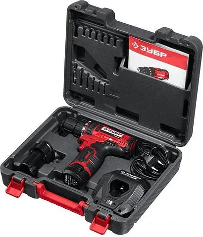 Дрель-шуруповерт Зубр Мастер ДШЛ-125-22 (с 2-мя АКБ, кейс)