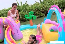 Надувной бассейн Intex игровой центр Dinoland (57135)