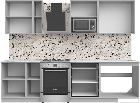 Готовая кухня Arvento АНТА-плюс 2.2м (зеленый)