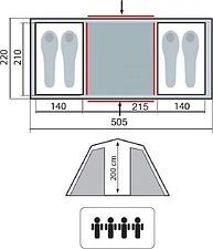 Кемпинговая палатка TRAMP Brest 4 v2 (песочный)