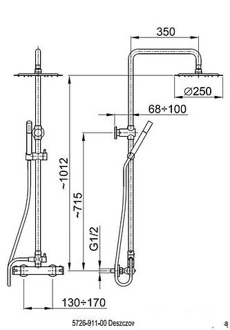 Душевая система  Armatura Ariana 5726-911-00