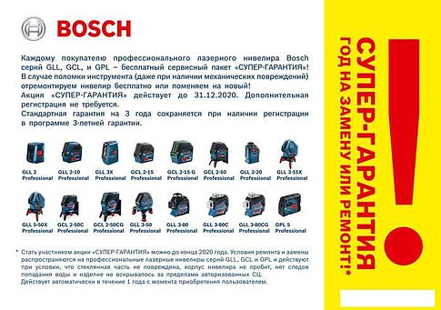 Лазерный нивелир Bosch GCL 2-50 Professional 0601066F02 (RM1 + BM3)