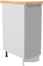 Шкаф напольный ДСВ Тренто С 300 правый (серый/белый)