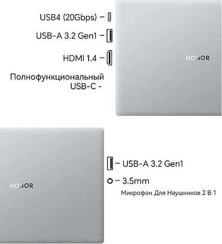 Ноутбук HONOR MagicBook X16 Plus 2024 BRI-7651 5301AJLT