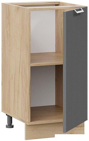 Шкаф напольный Трия Кимберли 1Н4 (дуб крафт золотой/титан)