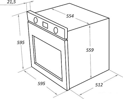 Духовой шкаф MAUNFELD EOEFG.566RIB.RT