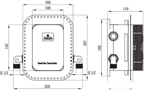 Душевая система  Deante N01M