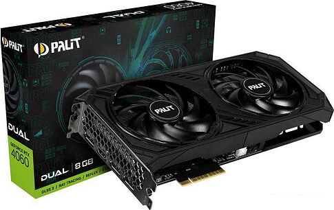 Видеокарта Palit GeForce RTX 4060 Dual
