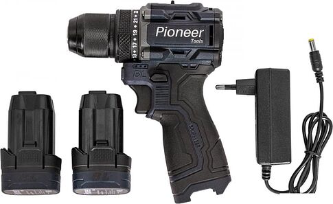 Дрель-шуруповерт Pioneer Tools CD-E1602BL-01 (с 2-мя АКБ, кейс)