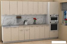 Готовая кухня ЭлиГард Lion 3.2 (персидский жемчуг/малага)