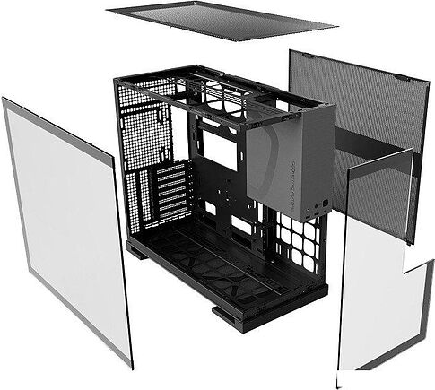 Корпус Geometric Future Model 5 (черный/серый)